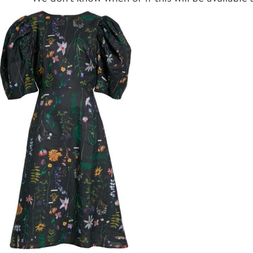 Dauphinette Bleeding Hearts Scrapbook Print Puff Sleeve Open Back Linen Dress